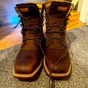 Twisted X Men's 8" CellStretch Lacer Alloy Toe Waterproof Work Boots MXALW01